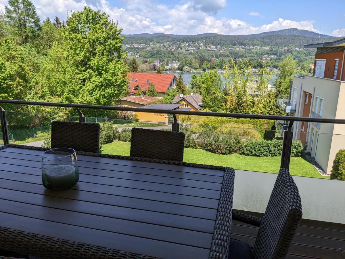 Vista Bahia, Apartment In Velden With Amazing Views And Lake Access 沃尔特湖畔韦尔登 外观 照片